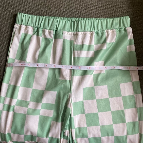Paloma Wool Inspired Y2K Green Checker Pants (NWT) - Picture 7 of 7